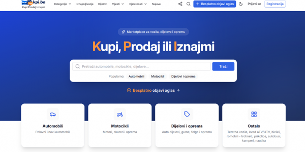 Nova adresa za brzu i jednostavnu kupoprodaju vozila, dijelova i opreme